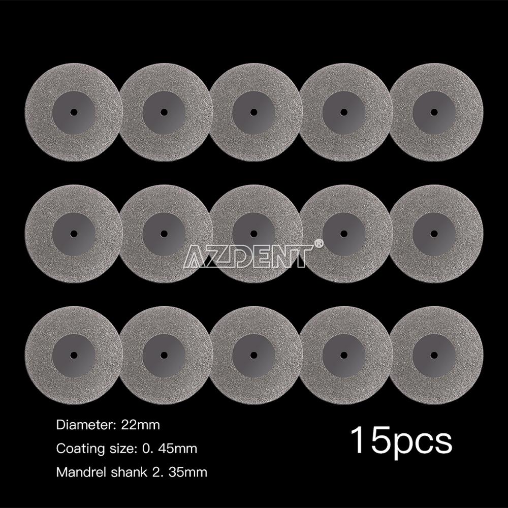 Disco de corte de diamante de laboratorio Dental, herramienta de disco de doble cara para máquina pulidora, cabezal de pulido Dental