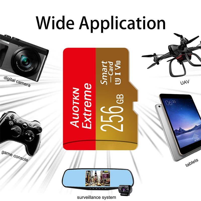 Mini Sd-kaart 8GB 16GB 32GB 64GB Klasse 10 Flash TF-kaart 128GB 256GB 512GB Geheugenkaart Voor Mobiele Telefoon HD Camera Game Schakelaar UAV