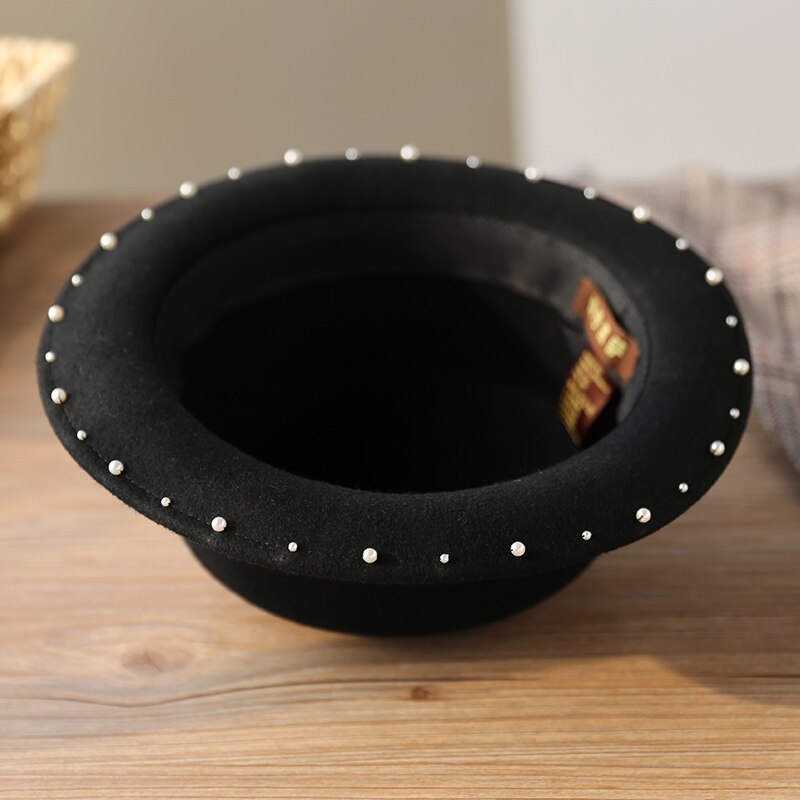 Sedancasesa klassiske bowlerhatte til kvinder australien uldfilthat sejler efterår vinter dame fedora kasket