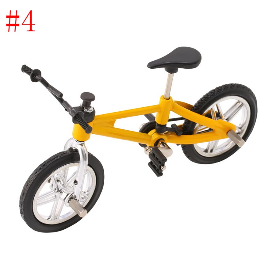 Mini Vinger BMX Fiets Flick Trix Vinger Bikes Speelgoed BMX Fiets Model Fiets Gadgets Novelty Gag Speelgoed Voor Kids: Geel