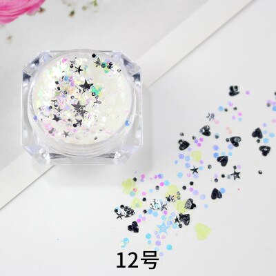 Festival Haar Glitter Eye Gezicht Nail Body Glitter klatergoud op Gezicht Gel Art Flash Cosmetische Make-Up Pailletten glitter Decoratie: 12