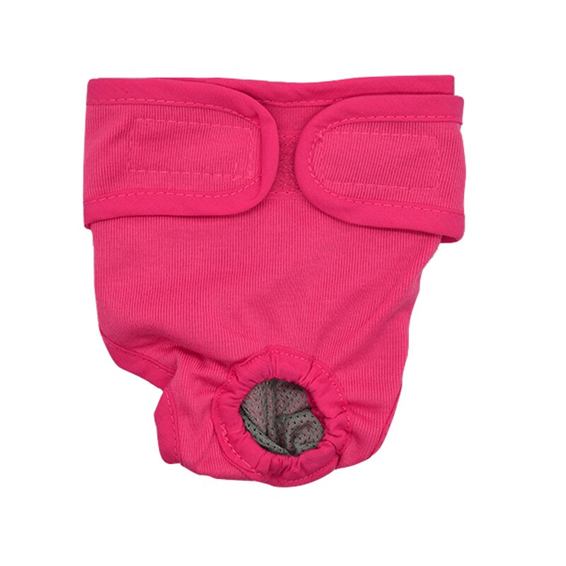 Haustier Weibliche Hund Physiologischen Hosen Sanitär Windel Waschbar Menstruation Unterwäsche Slip Für Kleine Mittel Mädchen Hunde kurze Hose: Rosa / L