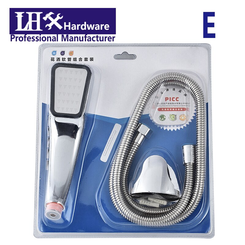 Cabezal de Ducha de mano presurizado, alcachofa de ahorro de agua, ABS cromado, LHX XY91 H: E