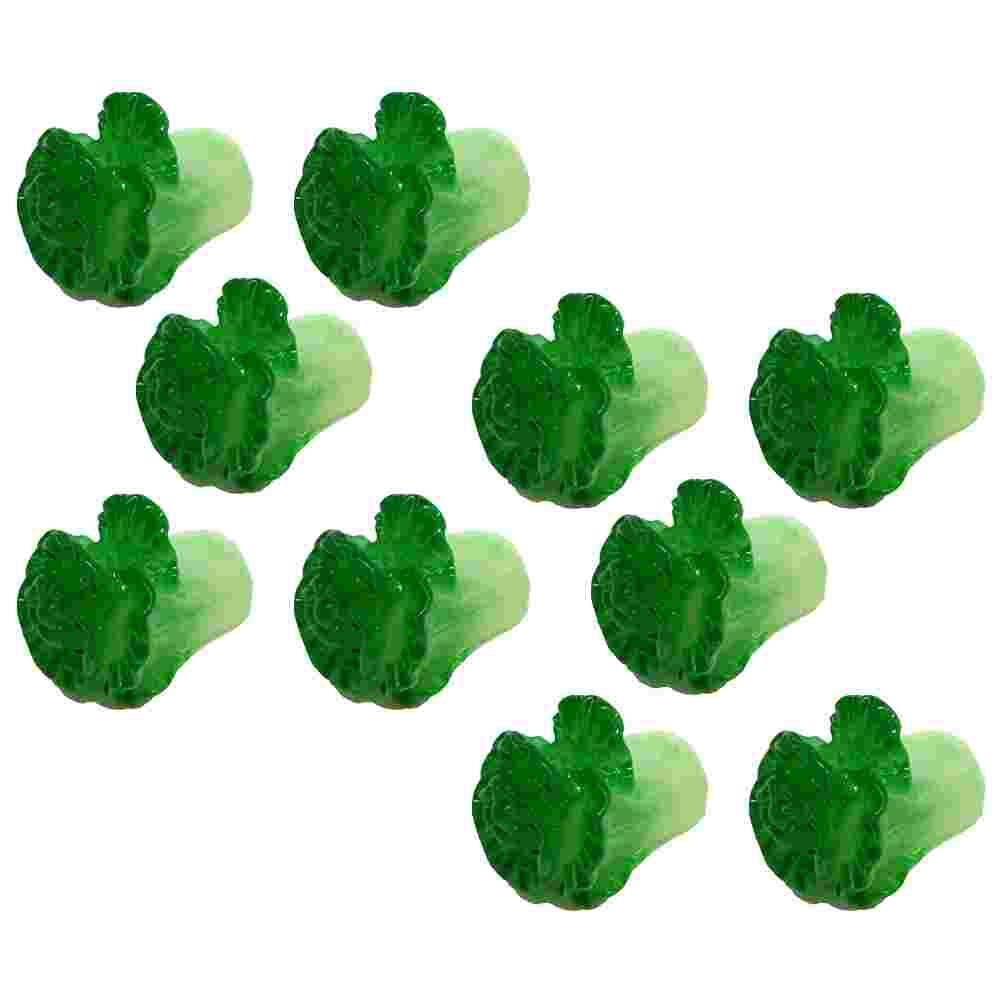 10pcs Mini Cabbage Mini House Decoration Small Cabbage Mini House Supplies: Default Title