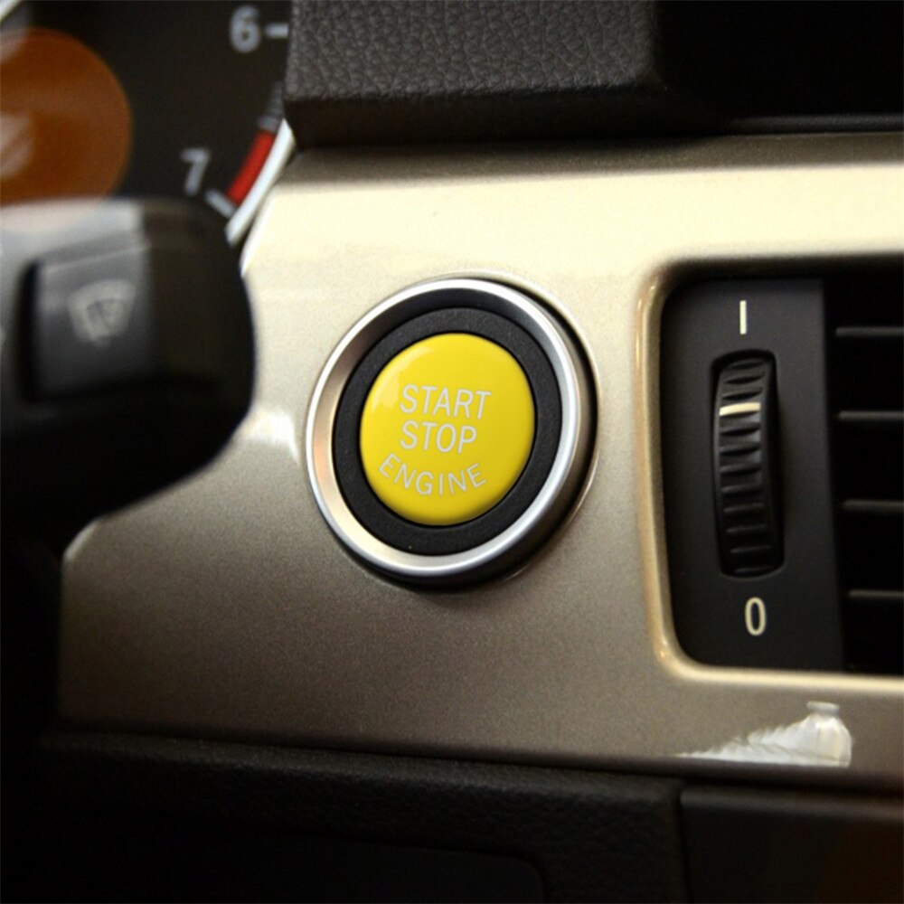Yellow One-key Start Button for E Chassis ,G /F Chassis with Start / Stop ,F Chassis Without Start / Stop Three Types