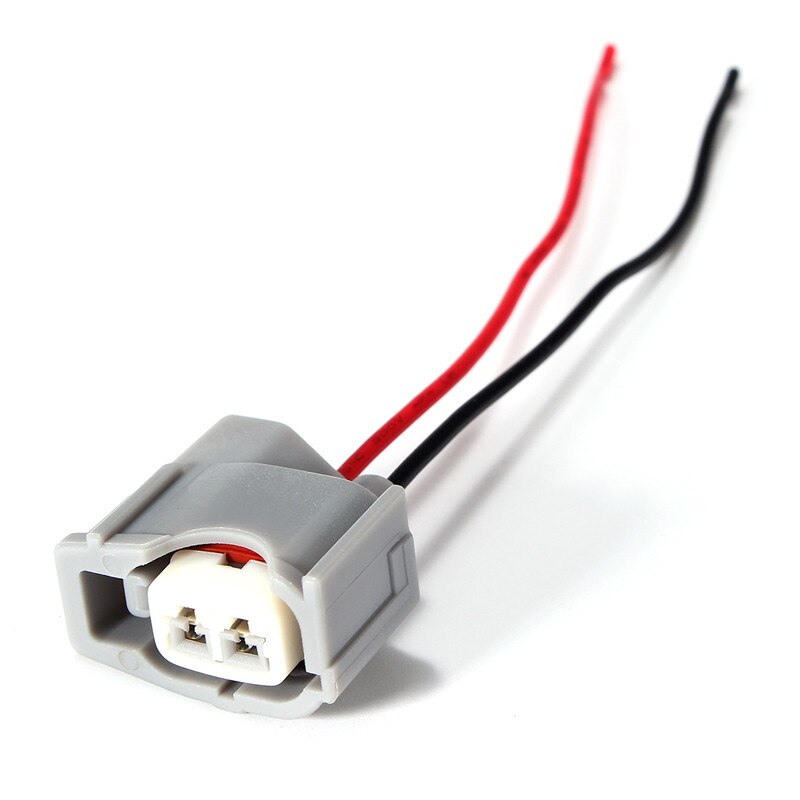 4Pcs For Toyota Auto Connector Female Fuel Injector Connector Electrical Plug Clip Pigtail Waterproof Terminals Plug Cable 2 Pin