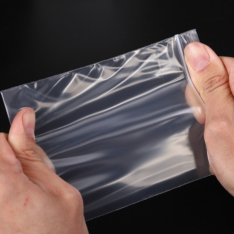 100pcs Small Ziplock Bags One-time Transparent Plastic Bag Used for Food Sealing Dustproof and Waterproof PE Ziplock Packaging