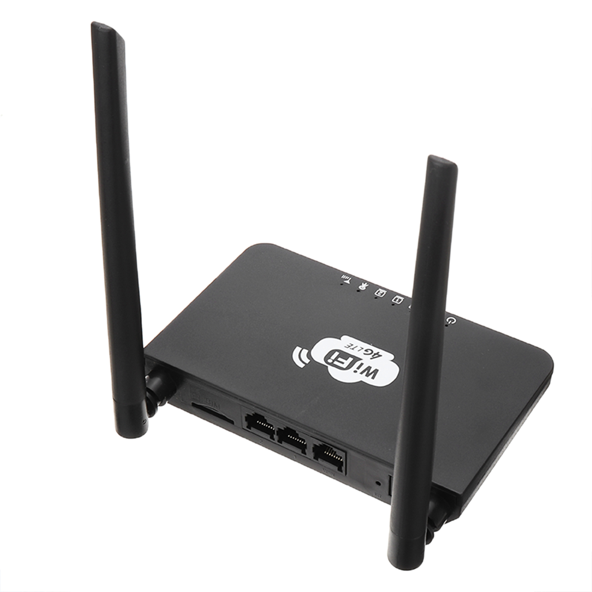 1PC 4G LTE Wireless Router 300Mbps Home Mobile WiFi Hotspot with/ SIM Card Slot Signal Amplifier With EU Power Adapter
