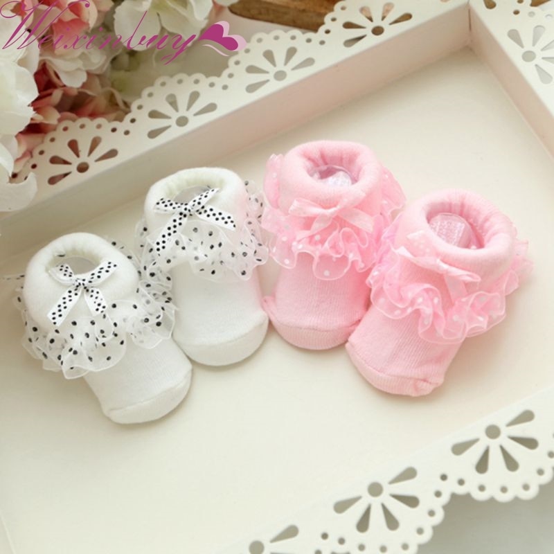 Kleinkinder Säuglinge Baumwolle Ankle Socken Baby Mädchen Prinzessin Bowknots Socken Baby Socken Rot 0-6 Monat H1