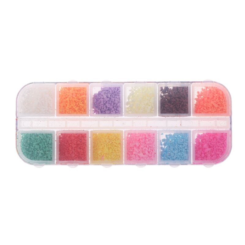 Slime Beads Box Fruit Slice Sprinkles Slime Filler For Handgum Foam Fluffy Slime Clay Mud DIY Supplies Decoration Toys: D