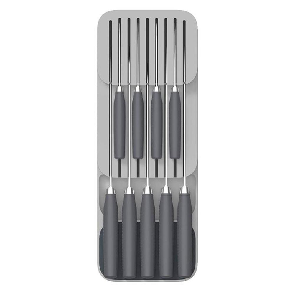 Organizador de cajones de cubiertos de doble capa bandeja organizadora de cajones de cocina para el almacenamiento de cubiertos y bandejas de cubiertos organizadores