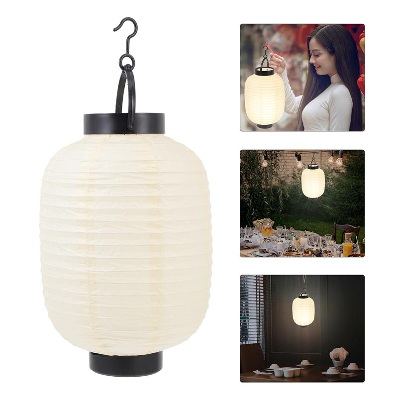 1Pc Japanese Folding Lantern with Light for Home Restaurant Decor