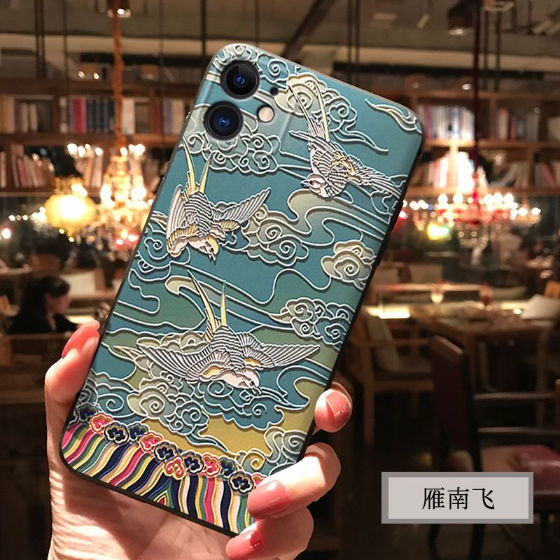 Coque de protection Anti-chute personnalisée pour iphone 12, étui tout compris pour téléphone portable Apple: Clair