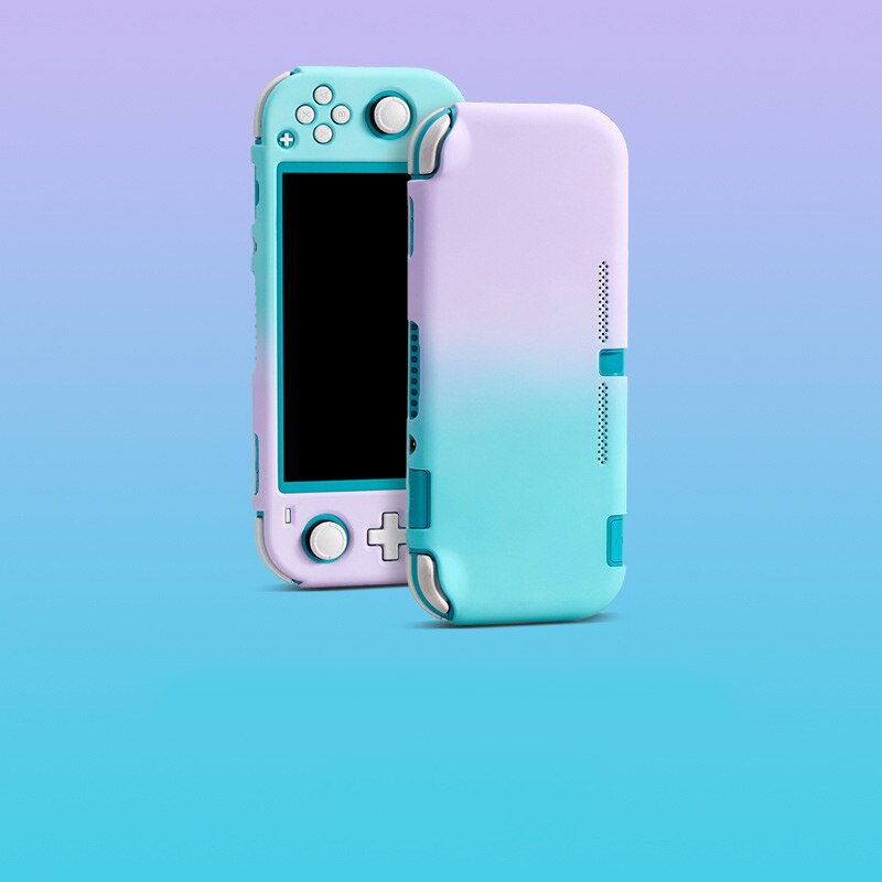 Gradient Color Protective Shell For Nintendo Switch Lite PC Hard Cover Shell NS Lite Game Console Case Switch Lite Accessories: Blue Perple