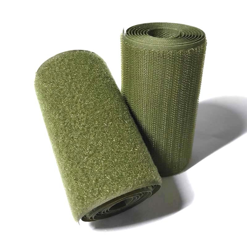 2-10Cm Breedte Olijf Geen Lijm Haak Loop Sluiting Tape Voor Naaien Magic Tape Sticker Strap Couture Strip