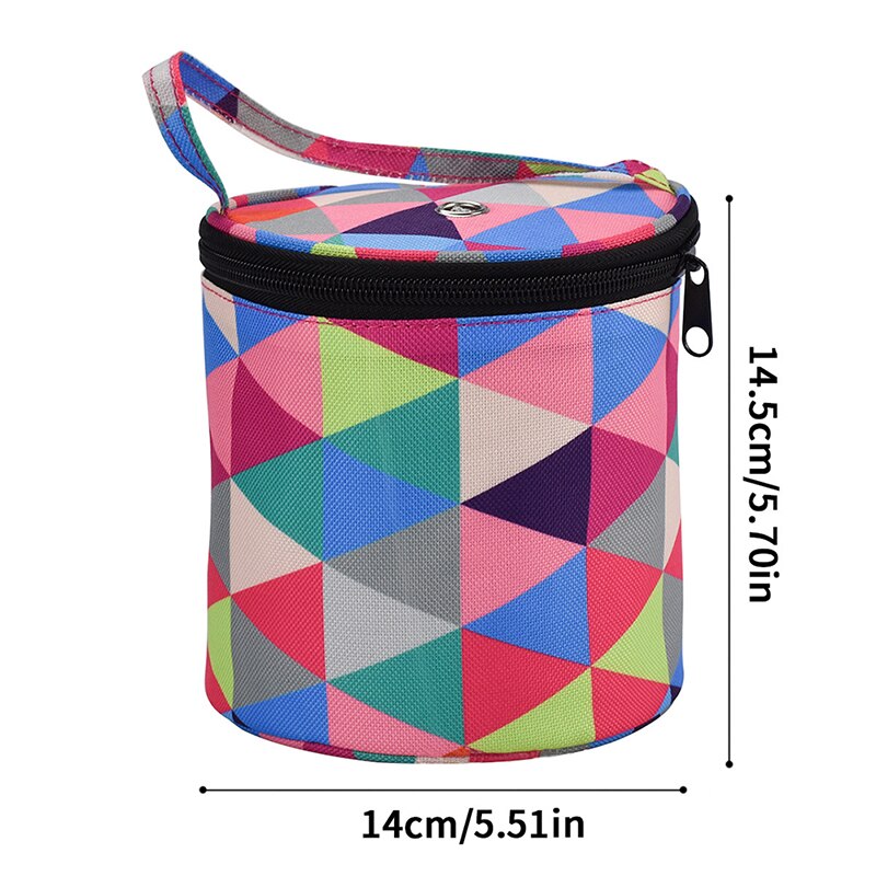 Round Knitting Bag Home Daily Storage Bag Wool Yarn Crochet Sewing Needle Handbag Weaving Tool Tote Yarn Storage