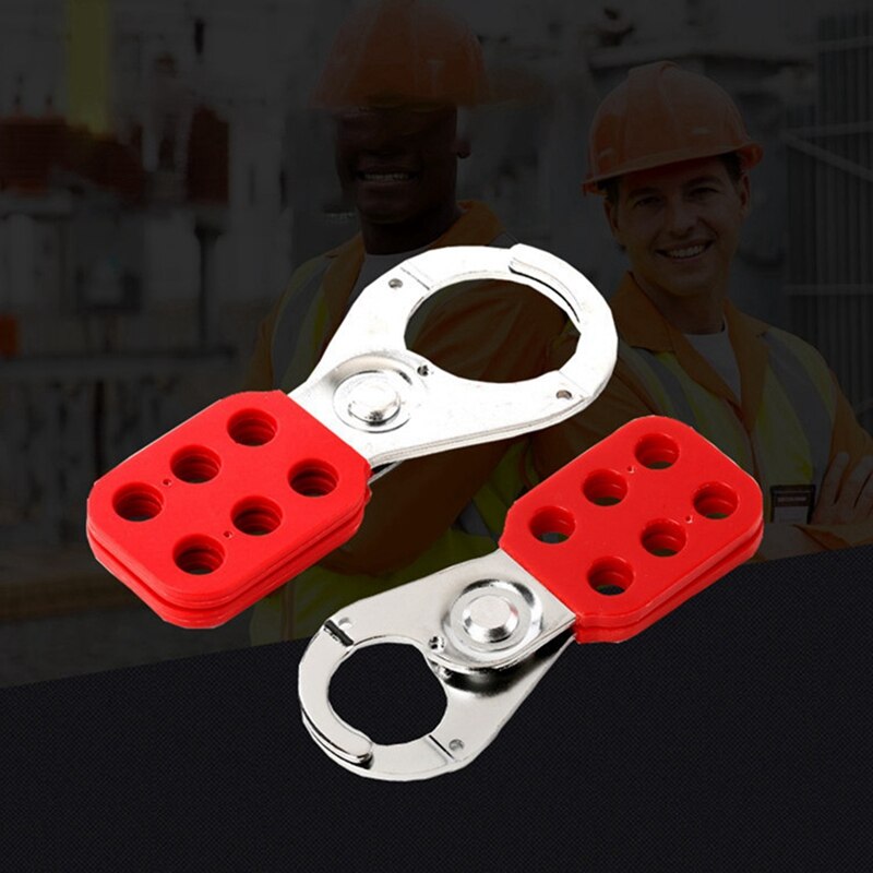 2 Pcs Lock Out Tag Out Lock Hasp Veiligheid Hangslot Lockout Staal Nylon Hasp Slot Voor Industrie Apparatuur