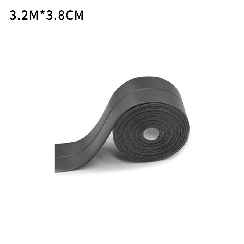 Rubber Waterproof Sealing Strip Sealant Tape Mildew Resistant Self Adhesive Toilet Gap Corner Line Sticker For Kitchen Bathroom: black  3.2x3.8cm