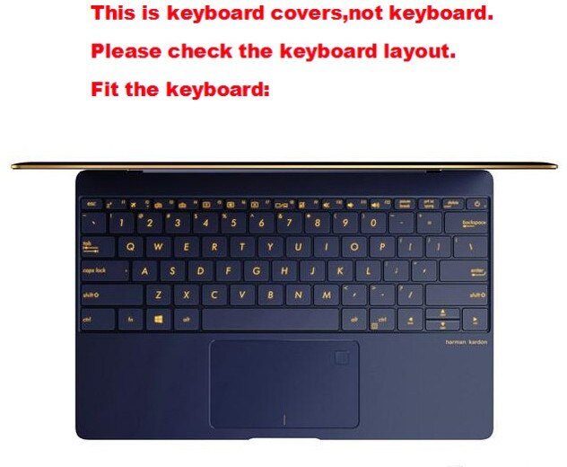 Clear Tpu Keyboard Cover Voor Asus Zenbook 13 14 UX433FA UX433F UX433 UX433FN UX434F UX434 UX333FA UX333FN UX333F UX390UA UX390: UX390UA UX390