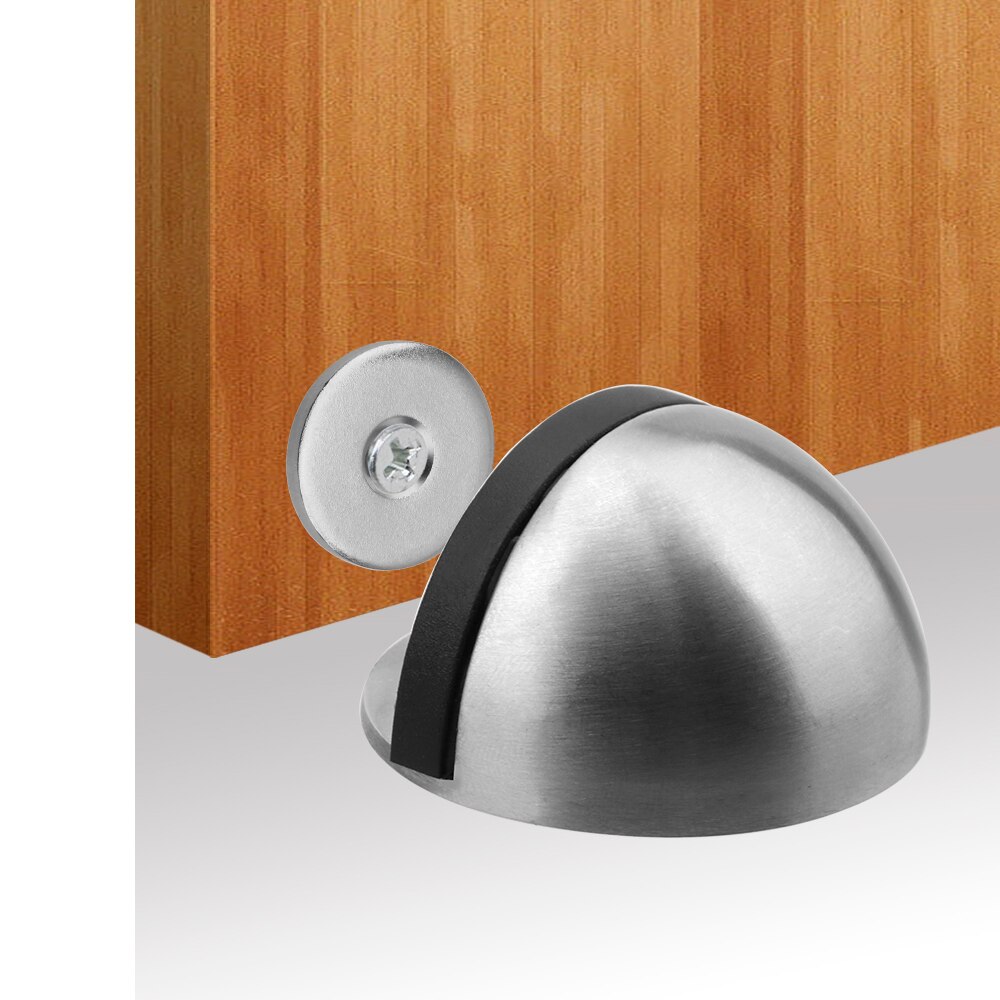 Hoomin rustfritt stål skjult dørstopp hjemmeforbedring magnet dørstopper dørholder dørstopper