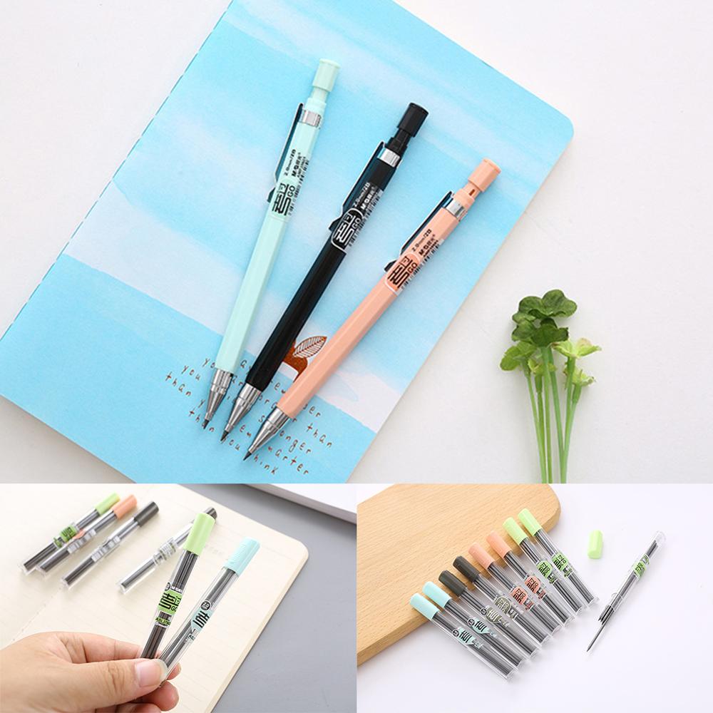 2.0mm Candy Color Mechanical Pencil Drawing Writing 2B Propelling Pencils for Kids Girl School Supplies Learning Stationery