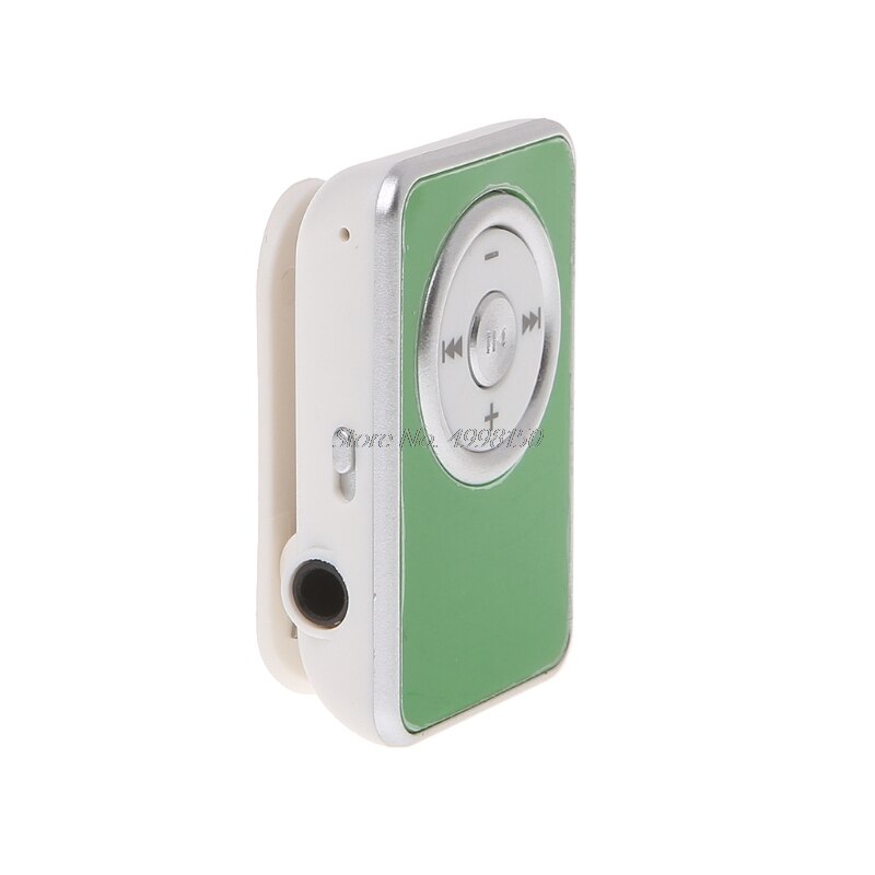 Mini Clip Muziek Media MP3 Speler Ondersteuning Tf Micro Sd-kaart Met Oortelefoon Usb Kabel