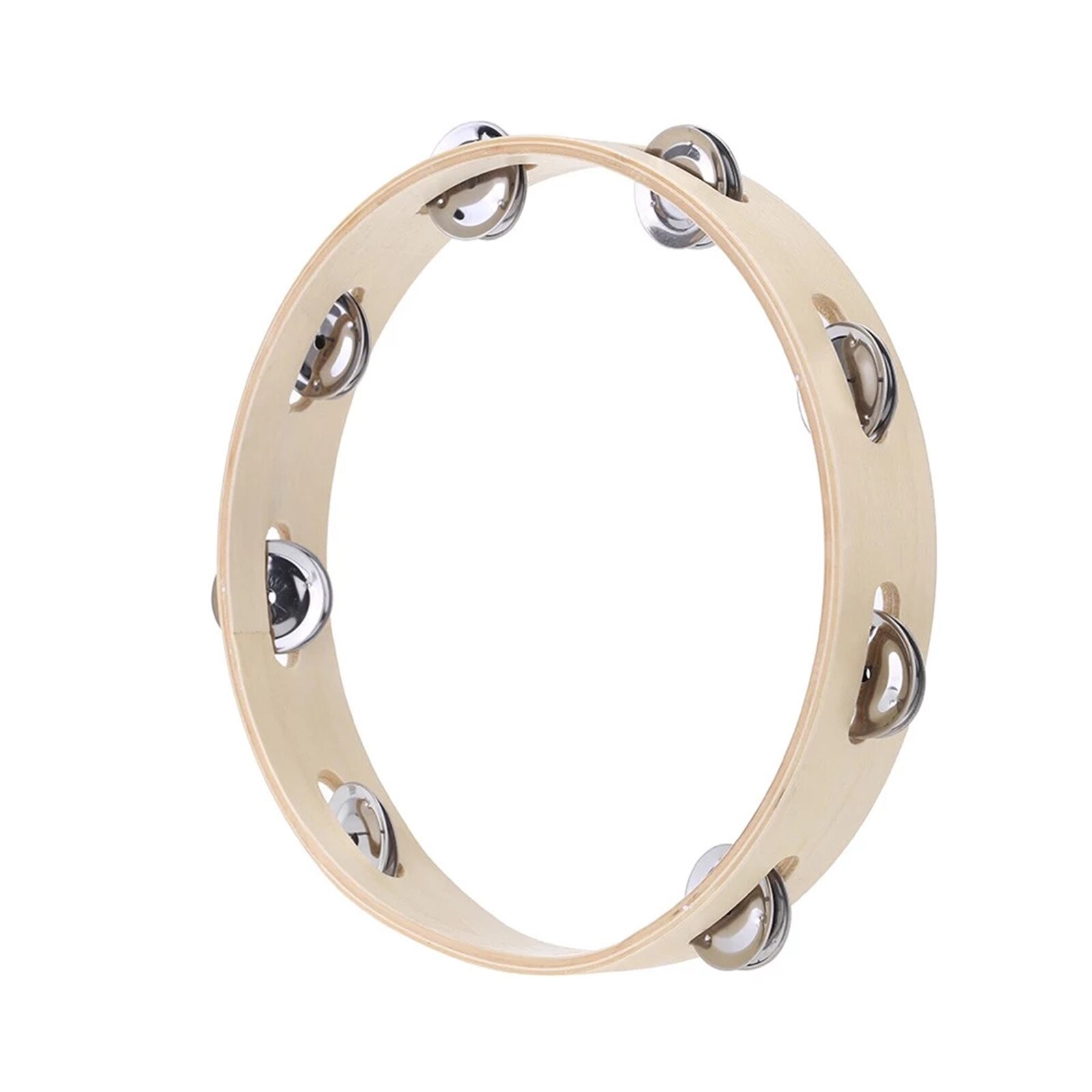 Musical Instrument Percussion Drum Circle Tambourine Bell Sports And Outdoors For Party Funny Wood Durable Dancing Games: Default Title