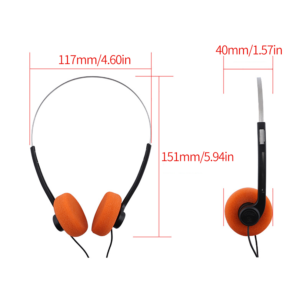 INS Cuffie nostalgiche retrò giapponesi Cuffie walkman MP3 Sport Moda CD Puntelli per foto Auricolari cablati Forniture per personalità