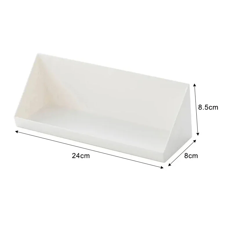 Opbergdozen voor aan de muur, badkamerorganizer, opbergdoos met schuine opening voor katoenen pleisters, make-uplijm, sieradenhouder.