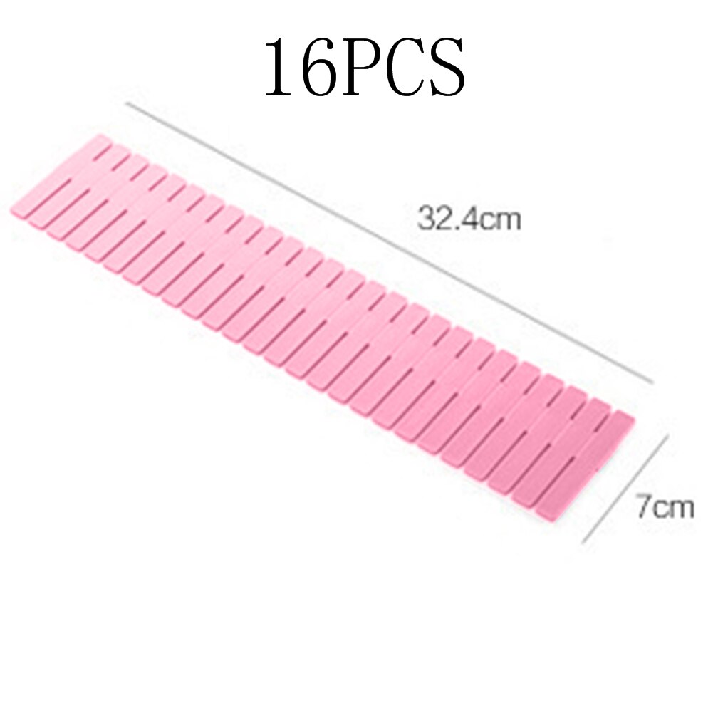 DIY Drawer Divider Adjustable Storage Shelves Grid Partition Board Household Storage Organizer Partition Board Space-saving Tool
