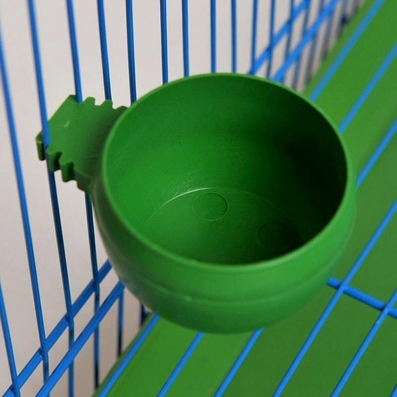 3 Stks/set Mini Vogel Papegaai Voedsel Water Kom Feeder Plastic Duiven Vogels Kooi Zand Cup Voeden Houder Vogel Feeder