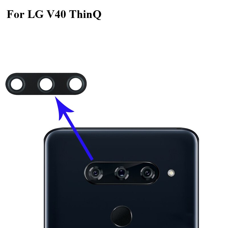 2 stuks vervangende achtercamera lens glas voor lg  v40 thinq  v 40 lgv 40 thinq