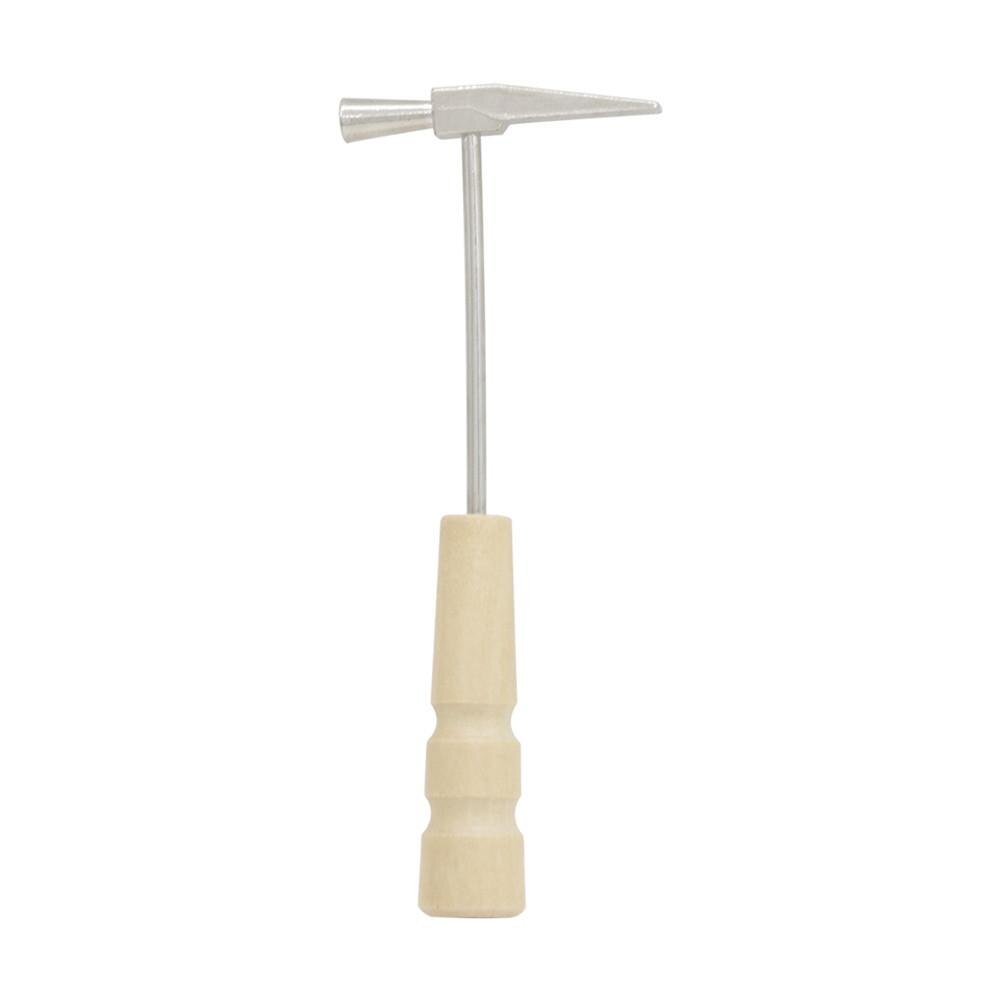 Martillo de sintonización de Piano Pulgar, mango de madera portátil, cuerpo de Metal para pulgar, Piano, accesorios de instrumentos de acero inoxidable