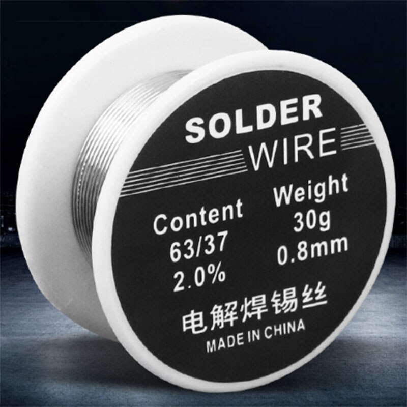 1PCS 30g 0.8mm 63/37 Solder Core Wire with 2.0% Flux DIY Soldering Tool