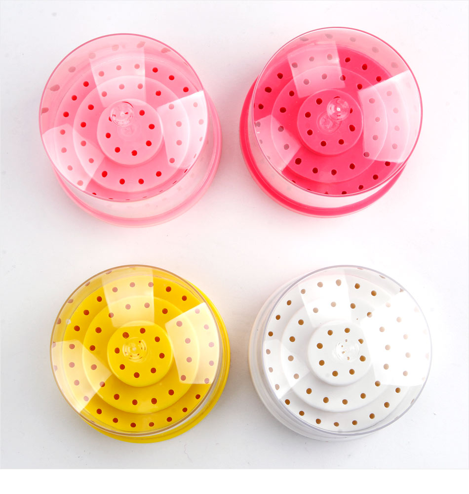 Soporte para brocas de uñas con 10/20/48 agujeros, estuche de almacenamiento vacío, contenedor de exhibición, caja de cortador de fresado, soporte de exhibición para manicura Acryl