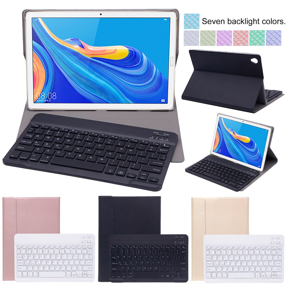 Funda para Huawei Mediapad M6 10,8 "PRO SCM-AL09 W09, cubierta del teclado inalámbrico, funda magnética de cuero para tableta con teclado Bluetooth