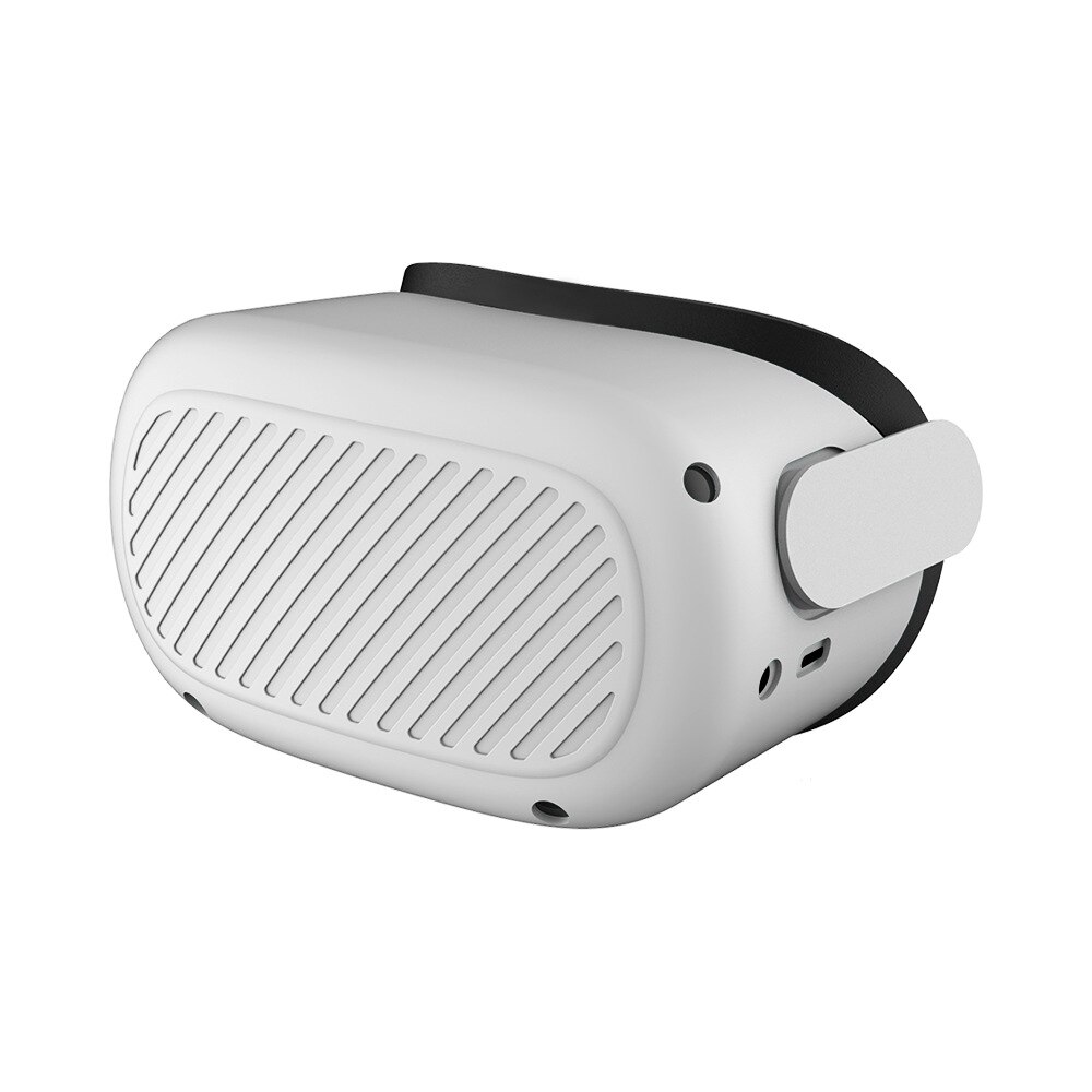 Siliconen Beschermhoes Voor Oculus Quest 2 Vr Headset Helm Hoofd Shell Anti-Krassen Case Voor Oculus Quest 2 accessoires: White B