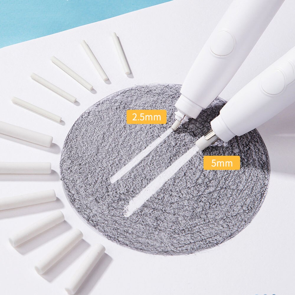 Gomma da cancellare elettrica 2 tipi di ricariche possono essere scambiati arte professionale matita per schizzi lucida può essere spessa o sottile