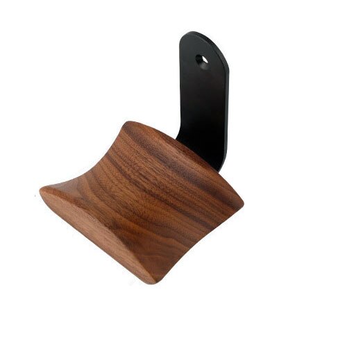 Support de casque en bois de noyer crochet de bureau ruban de table support de support de casque sous le bureau pour Studio Audio et casque de jeu: Wall Mount(L)
