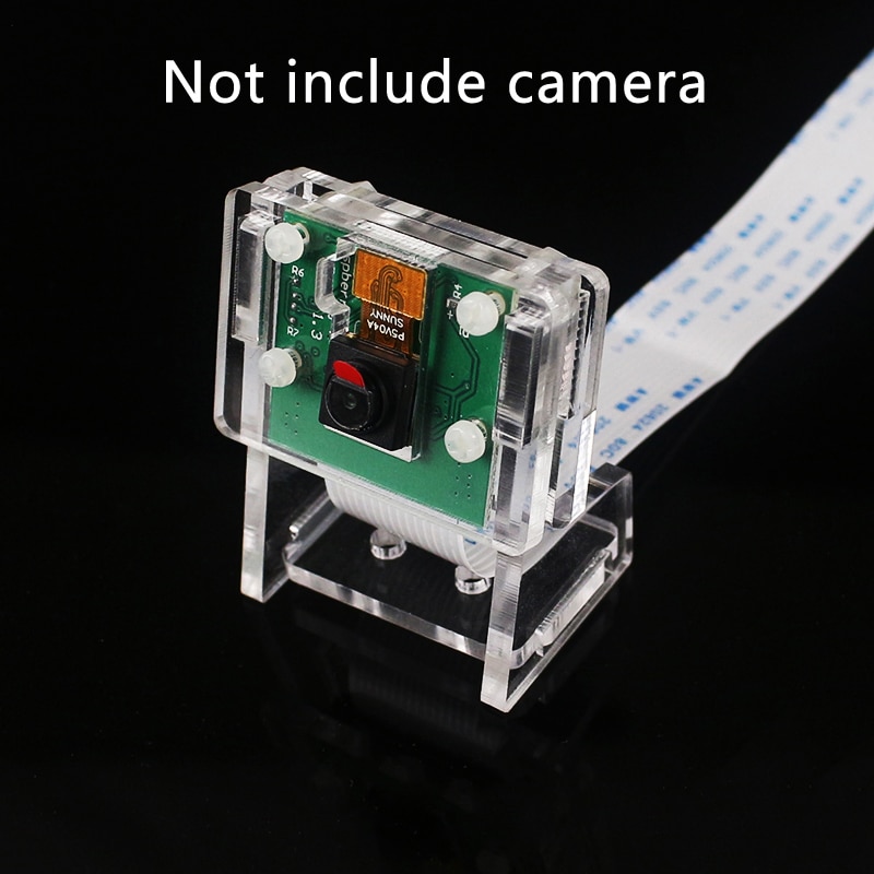 Novo suporte de acrílico caso transparente para raspberry pi 3 ov5647 mini webcam/para raspberry pi câmera oficial