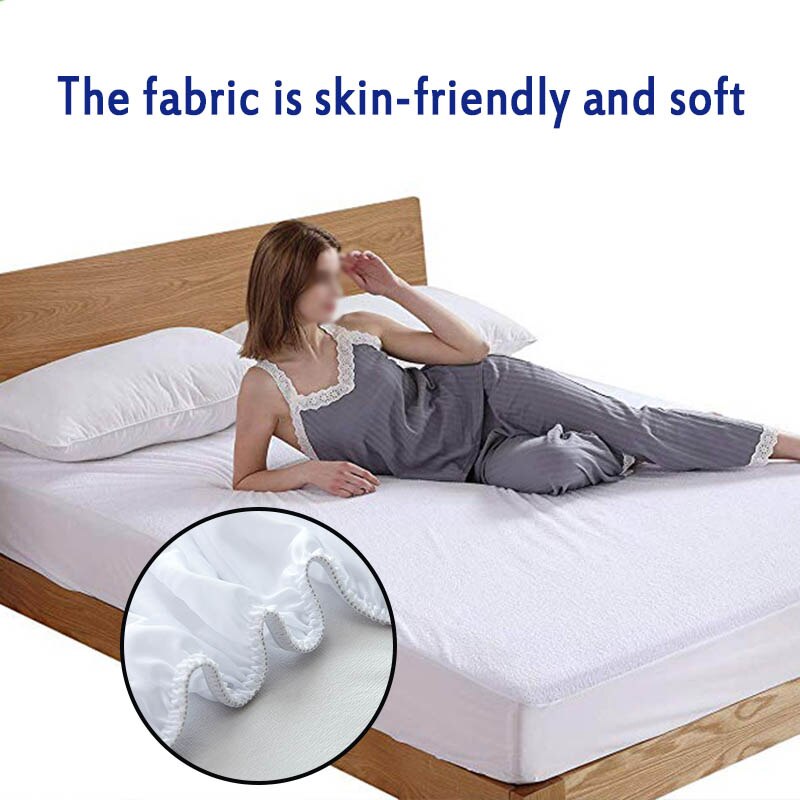 Hoeslaken waterdicht alle maten 1pc antislip matrasbeschermer bedovertrek witte populaire badstof handdoek
