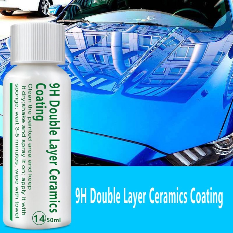 9H Double Layer Ceramics Coatin Car Liquid Nano Ceramic Coating Paint Automotive Plating Crystal Set Polish Nano Glass Coat
