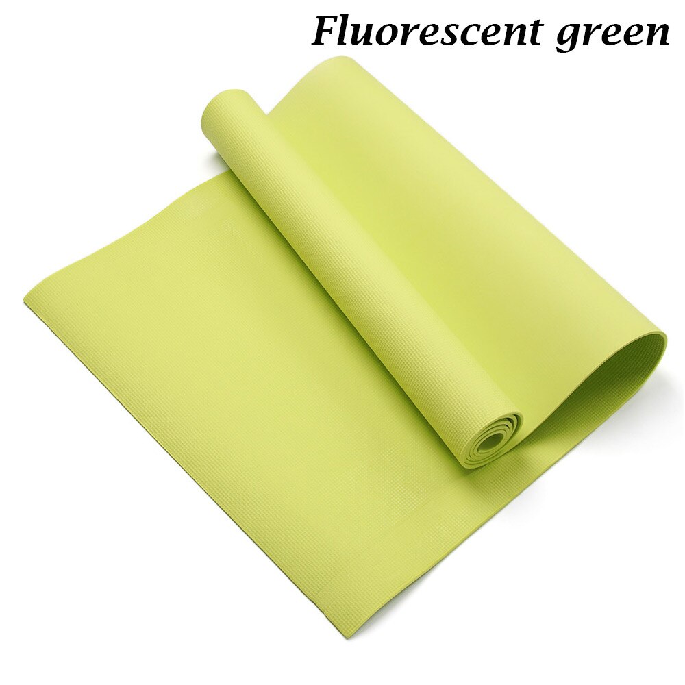 1pc 4mm fargerike myke eva antiskliteppe yogamatter gymnastikk sport helse gå ned i vekt fitness treningsunderlag sport yogamatte: Fluorescerende grønt