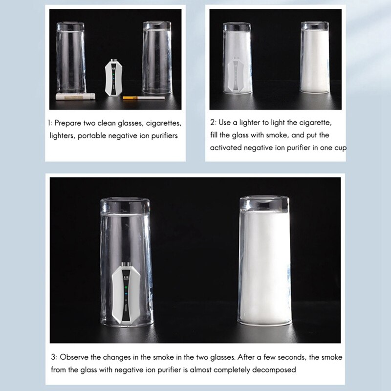 Air Purifier Personal Wearable Mini Portable 150 Million Negative Ion Car Hanging Neck Air Purifier