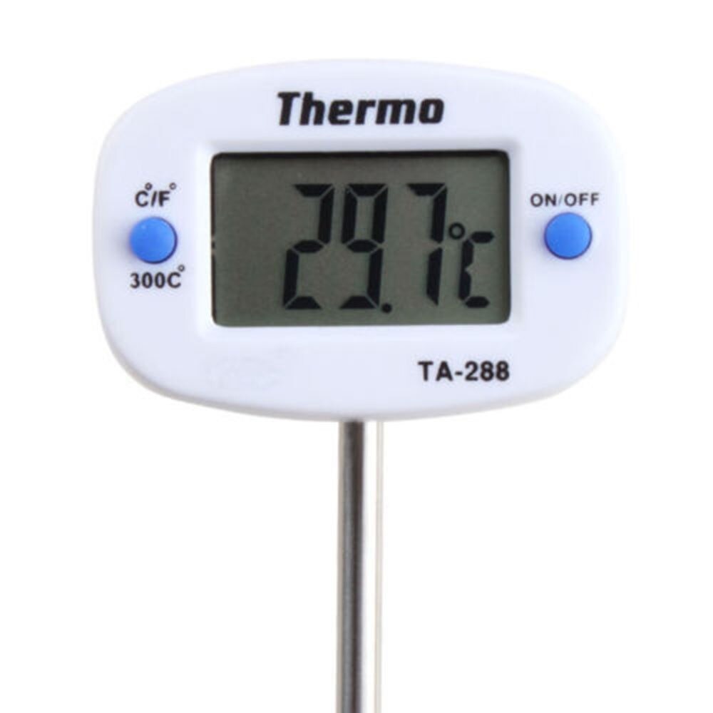 1 stk køkken madlavning mad kødtemperatur mælketermometer protble digital bbq termometer værktøj funktion justerbar