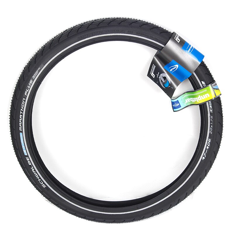 Schwalbe marathon plus däck 16 tum 406 20 tum ståltråd stickskyddat 16*1.35 20*1.35 1.75 liten hjuldiameter resande däck