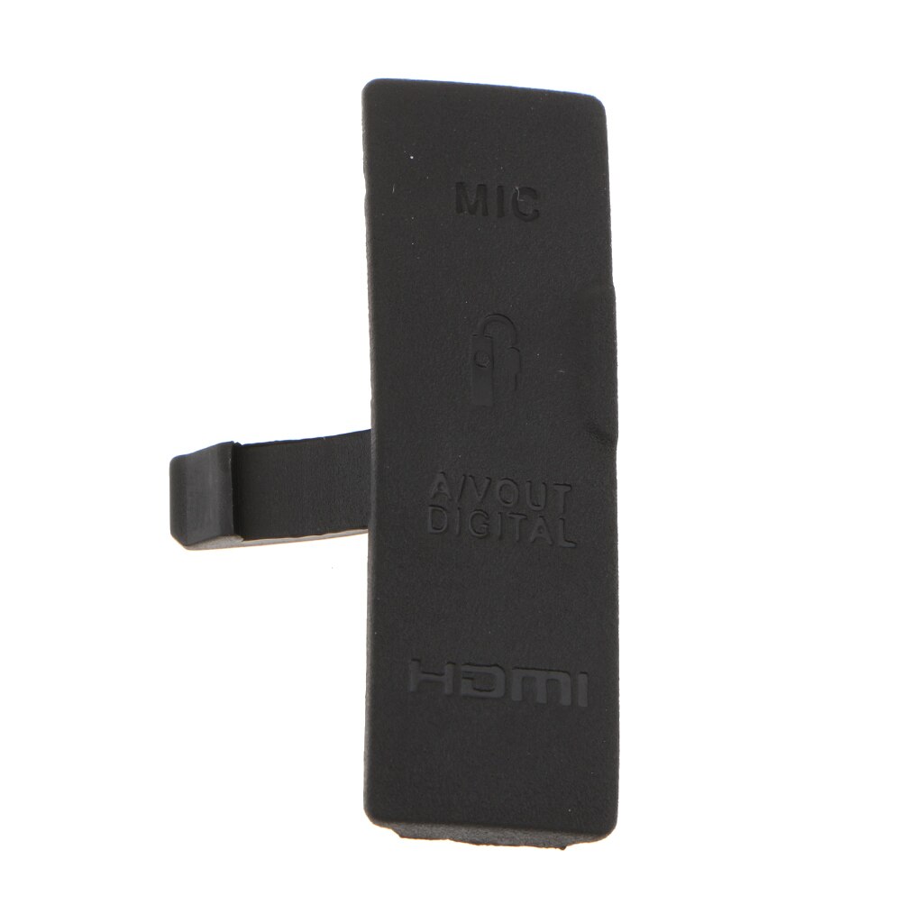 1 tapa de interfaz USB/HDMI AV IN/Video OUT cubierta de goma para Puerto de piel para Canon EOS 550D-negro duradero y de larga vida útil
