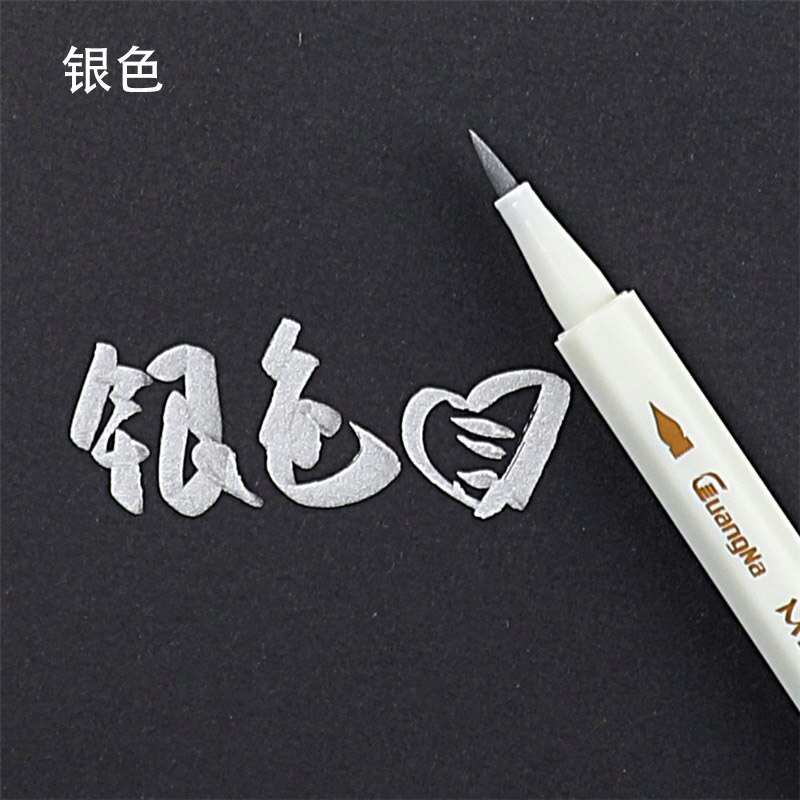 Rotuladores coloridos respetuosos con el medio ambiente práctico álbum de fotos DIY Scrapbooking bolígrafo de Graffiti decorativo para tarjetas de Metal de cristal: 20