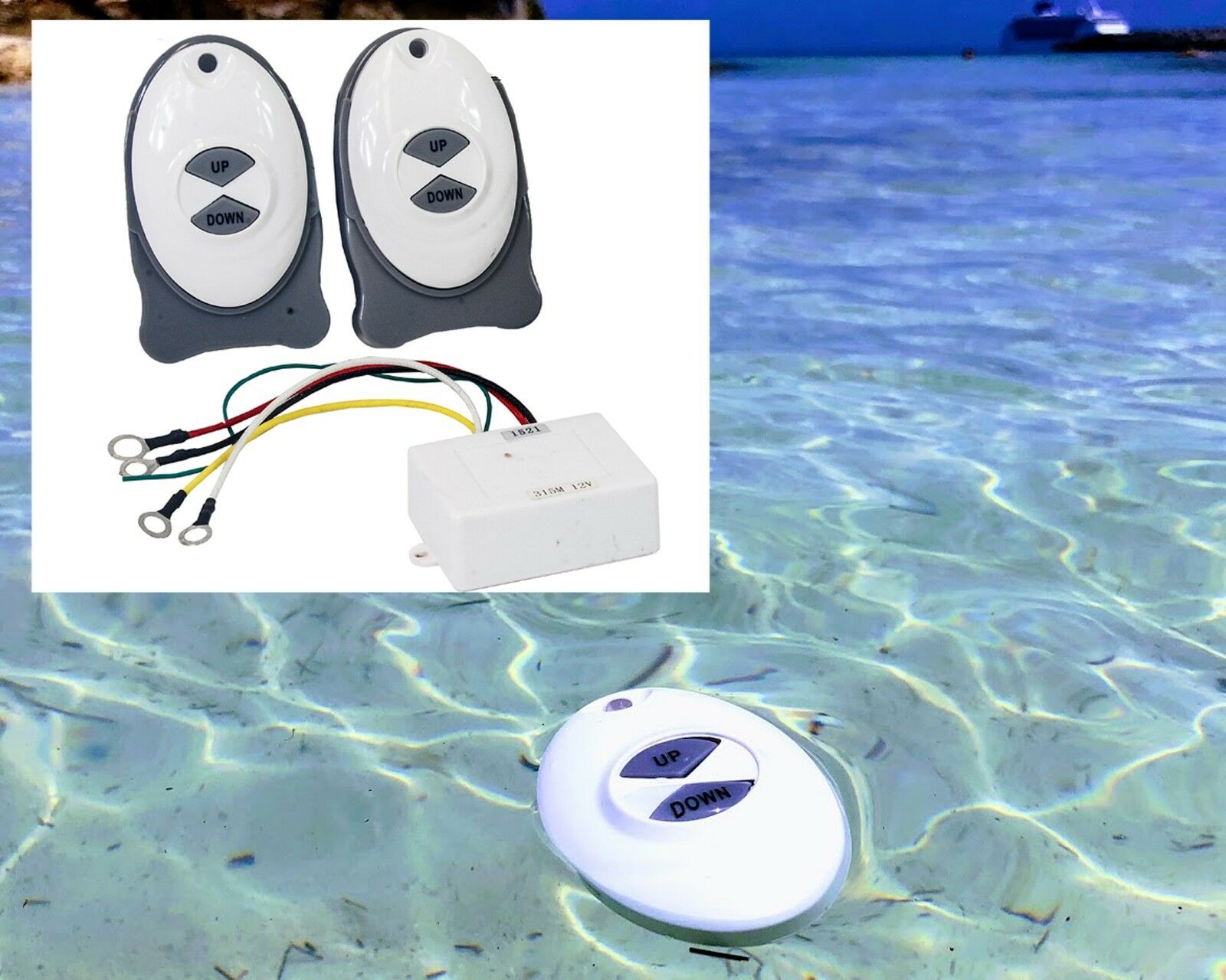 ISURE MARINE Anchor Remote Windlass Wireless Switch Boat Sail Trim Controller Boston Whaler