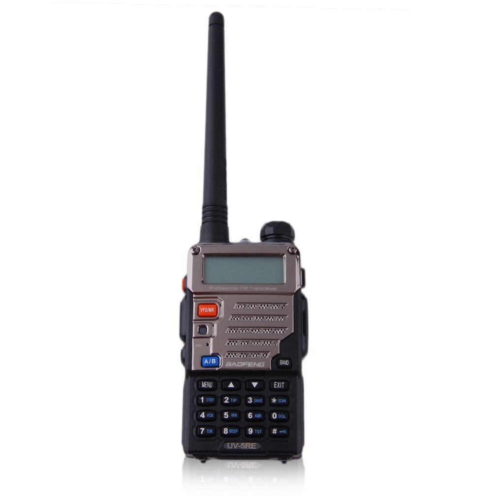 Bf-uv -5re walkie talkie 5w 128ch fm vox dtmf tovejs radio us adapter